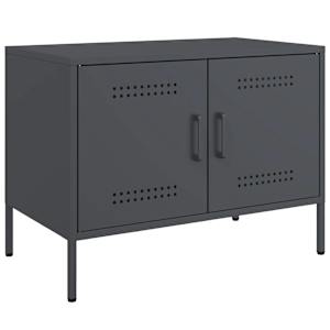 TV skříňka antracitová 68 x 39 x 50,5 cm ocel - obrázek 2