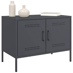 TV skříňka antracitová 68 x 39 x 50,5 cm ocel - obrázek 4
