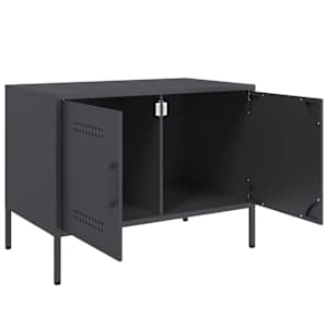 TV skříňka antracitová 68 x 39 x 50,5 cm ocel - obrázek 9