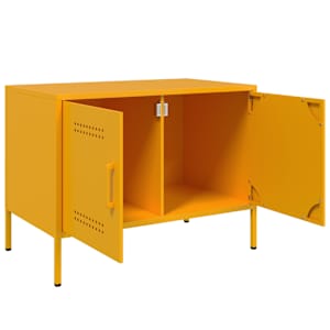 TV skříňky 2 ks hořčicově žluté 68 x 39 x 50,5 cm ocel - obrázek 10