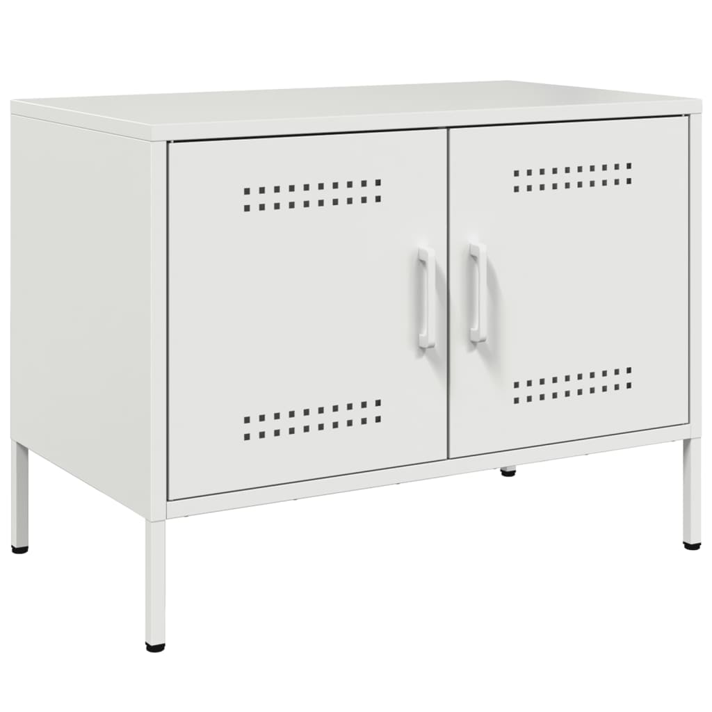 vidaXL TV skříňka bílá 68 x 39 x 50,5 cm ocel