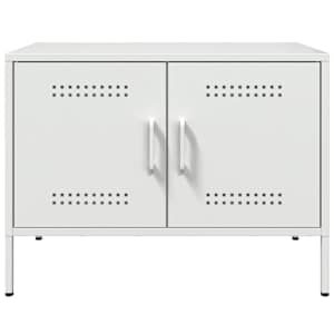 TV skříňka bílá 68 x 39 x 50,5 cm ocel - obrázek 6