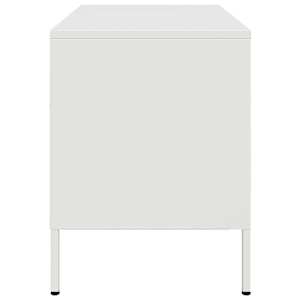 TV skříňka bílá 68 x 39 x 50,5 cm ocel - obrázek 7