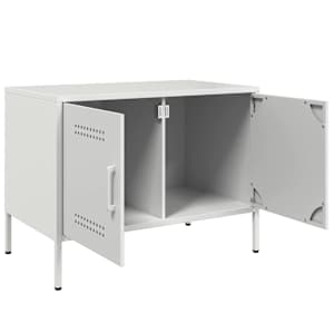 TV skříňka bílá 68 x 39 x 50,5 cm ocel - obrázek 9