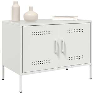 TV skříňky 2 ks bílé 68 x 39 x 50,5 cm ocel - obrázek 4