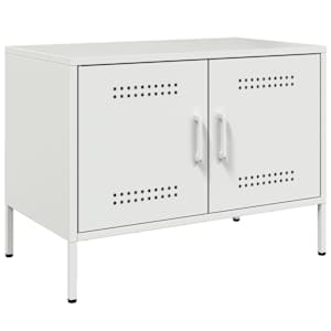 TV skříňky 2 ks bílé 68 x 39 x 50,5 cm ocel - obrázek 6