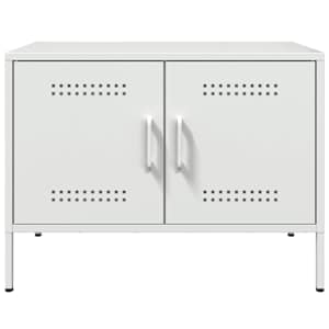 TV skříňky 2 ks bílé 68 x 39 x 50,5 cm ocel - obrázek 7