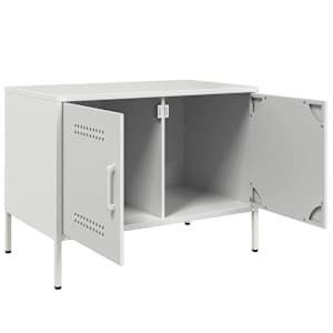 TV skříňky 2 ks bílé 68 x 39 x 50,5 cm ocel - obrázek 10