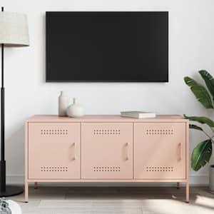 TV skříňka růžová 100,5 x 39 x 50,5 cm ocel - obrázek 3