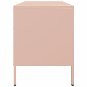 TV skříňka růžová 100,5 x 39 x 50,5 cm ocel - obrázek 7
