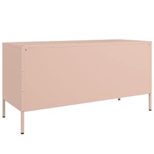 TV skříňka růžová 100,5 x 39 x 50,5 cm ocel - obrázek 8