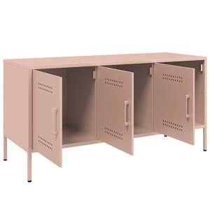 TV skříňka růžová 100,5 x 39 x 50,5 cm ocel - obrázek 9