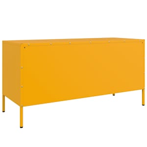 TV skříňka hořčicově žlutá 100,5 x 39 x 50,5 cm ocel - obrázek 8