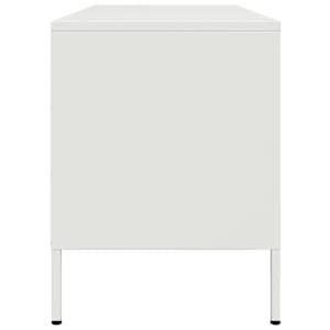 TV skříňka bílá 100,5 x 39 x 50,5 cm ocel - obrázek 7