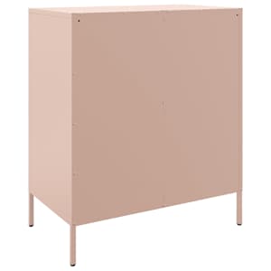 Příborník růžový 68 x 39 x 79 cm ocel - obrázek 8
