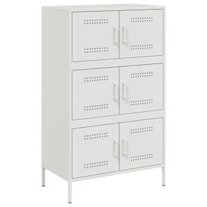 Skříň highboard bílá 68 x 39 x 113 cm ocel - obrázek 2