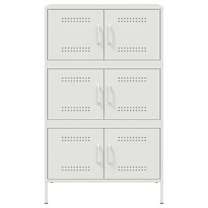 Skříň highboard bílá 68 x 39 x 113 cm ocel - obrázek 6