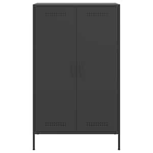 Skříň highboard černá 68 x 39 x 113 cm ocel - obrázek 6