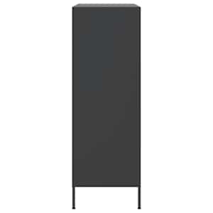 Skříň highboard černá 68 x 39 x 113 cm ocel - obrázek 7