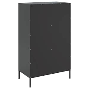 Skříň highboard černá 68 x 39 x 113 cm ocel - obrázek 8