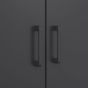 Skříň highboard černá 68 x 39 x 113 cm ocel - obrázek 11
