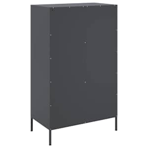 Skříň highboard antracitová 68 x 39 x 113 cm ocel - obrázek 8
