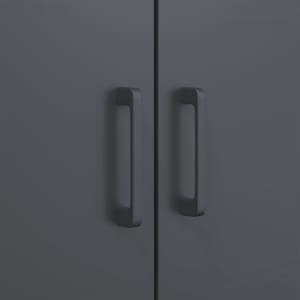Skříň highboard antracitová 68 x 39 x 113 cm ocel - obrázek 11