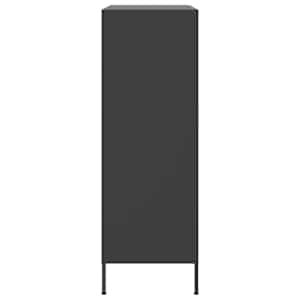 Skříň highboard černá 68 x 39 x 113 cm ocel - obrázek 7