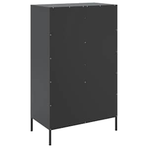 Skříň highboard černá 68 x 39 x 113 cm ocel - obrázek 8