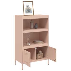 Skříň highboard růžová 68 x 39 x 113 cm ocel - obrázek 5