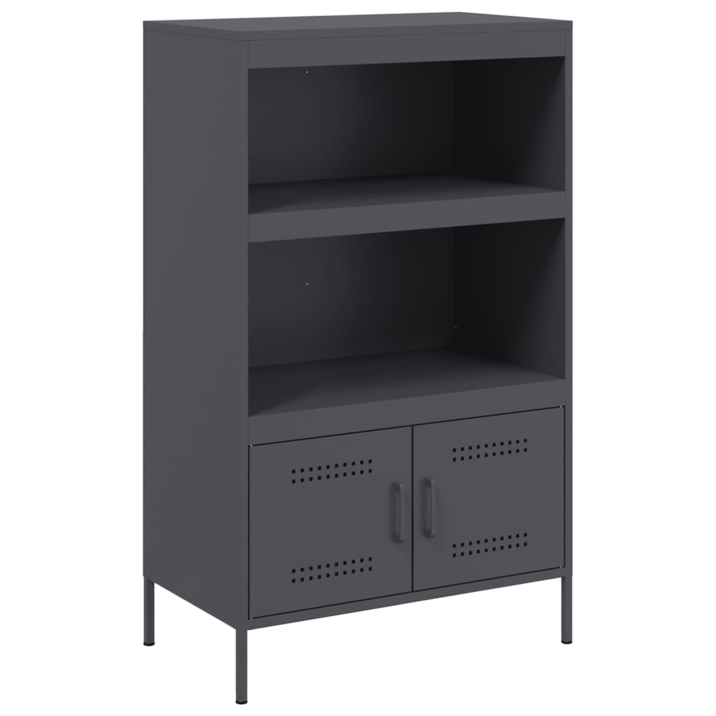 Thumbnail - vidaXL Highboard Anthrazit 68x39x113 cm Stahl