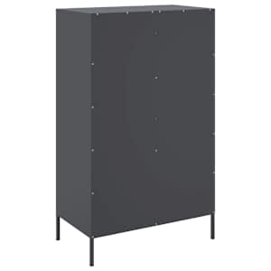Skříň highboard antracitová 68 x 39 x 113 cm ocel - obrázek 8