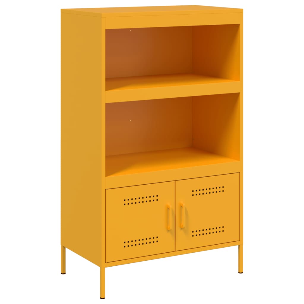 Thumbnail - vidaXL Highboard Senfgelb 68x39x113 cm Stahl