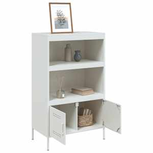 Skříň highboard bílá 68 x 39 x 113 cm ocel - obrázek 5