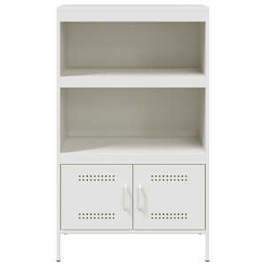 Skříň highboard bílá 68 x 39 x 113 cm ocel - obrázek 6