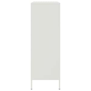 Skříň highboard bílá 68 x 39 x 113 cm ocel - obrázek 7