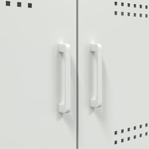 Skříň highboard bílá 68 x 39 x 113 cm ocel - obrázek 11