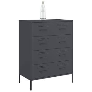 Příborník antracitový 68 x 39 x 89 cm ocel - obrázek 4