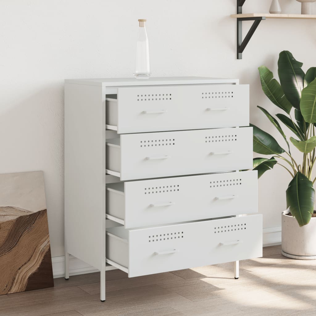 Thumbnail - vidaXL Sideboard Weiß 68x39x89 cm Stahl