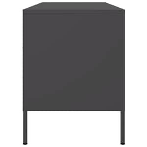 TV skříňka černá 100,5 x 39 x 50,5 cm ocel - obrázek 7