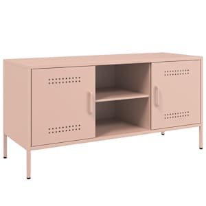 TV skříňka růžová 100,5 x 39 x 50,5 cm ocel - obrázek 2