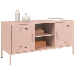 TV skříňka růžová 100,5 x 39 x 50,5 cm ocel - obrázek 4