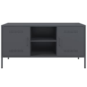 TV skříňka antracitová 100,5 x 39 x 50,5 cm ocel - obrázek 6