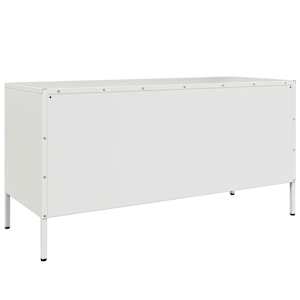 TV skříňka bílá 100,5 x 39 x 50,5 cm ocel - obrázek 8