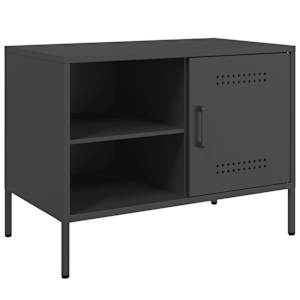 TV skříňka černá 68 x 39 x 50,5 cm ocel - obrázek 2