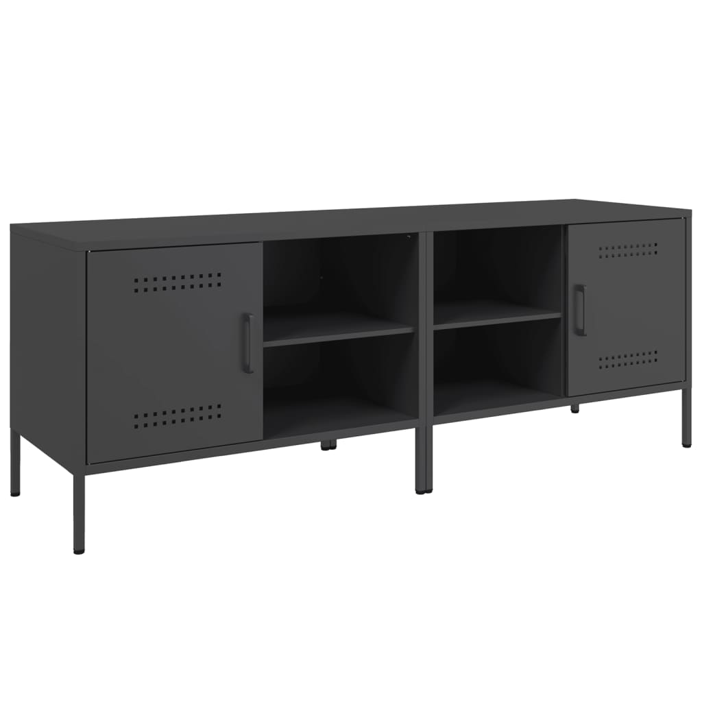 vidaXL TV skříňky 2 ks černé 68 x 39 x 50,5 cm ocel