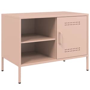 TV skříňka růžová 68 x 39 x 50,5 cm ocel - obrázek 2