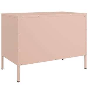 TV skříňka růžová 68 x 39 x 50,5 cm ocel - obrázek 8