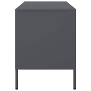 TV skříňka antracitová 68 x 39 x 50,5 cm ocel - obrázek 7