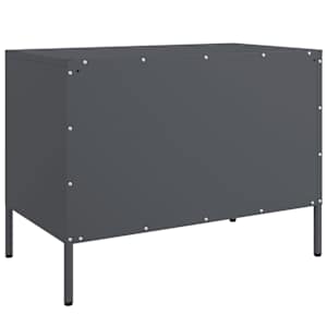 TV skříňka antracitová 68 x 39 x 50,5 cm ocel - obrázek 8